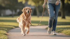 Loose leash walking training for better walking manners